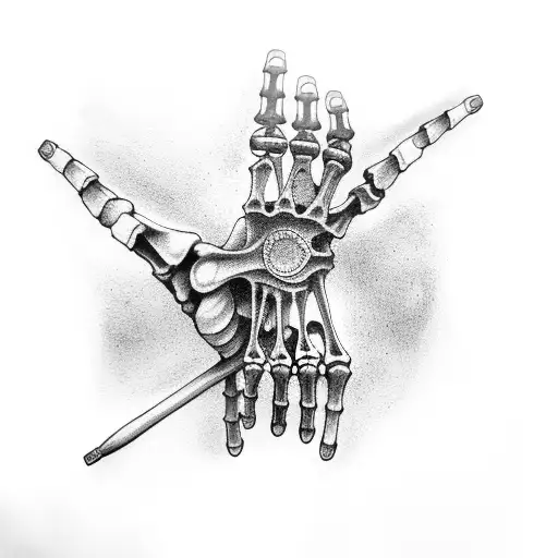 Skeleton Hand And Car Tool
