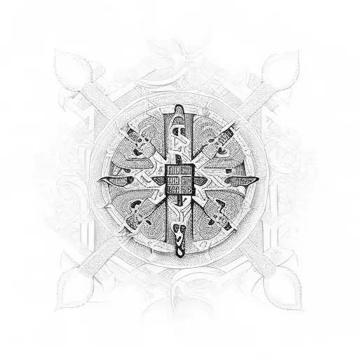 Christian Orthodox Serbian Pattern