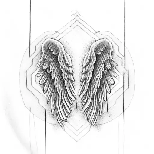 Angel Wings With An A Below