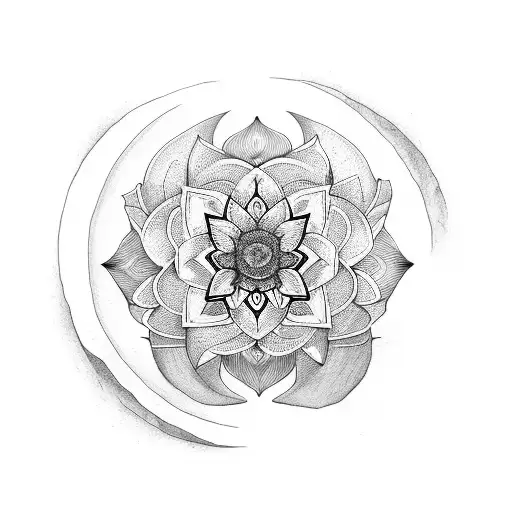 Moon And Water Lotus