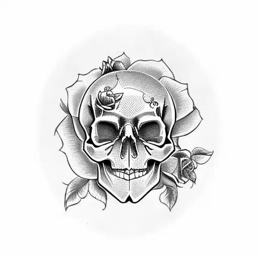 Skull And Roses