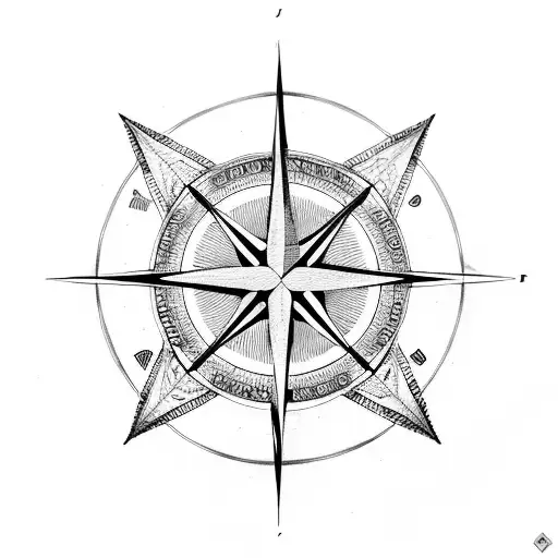 Compass Rose Thom Lines