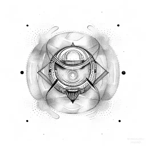 Ufo Coming Out Of Circle