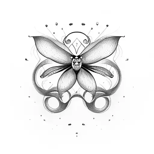 Infinity Symbol With Three Butterflies