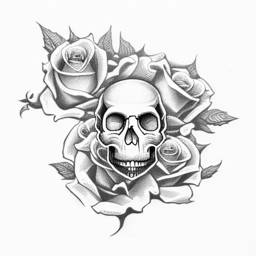 Skull And Roses