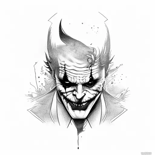 Joker Tatto From Dark Knight