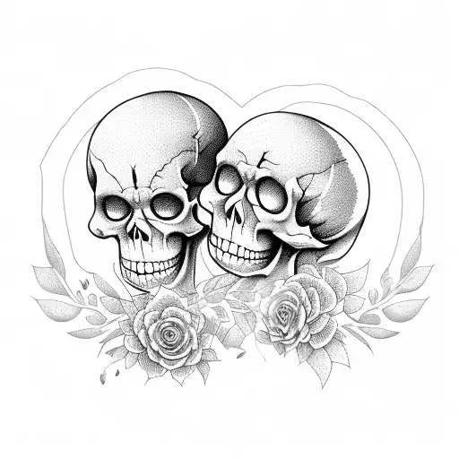Skeleton Holding Wineglass Wearing Flowers