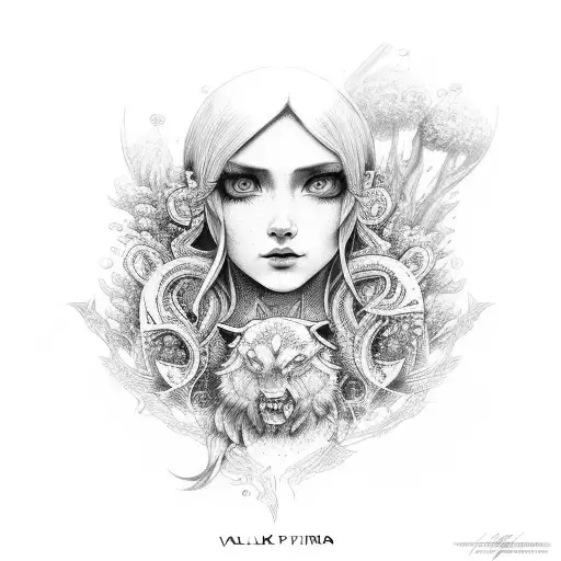 Valkiria With Forest