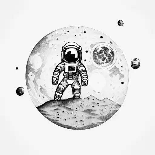 Astronaut On The Moon