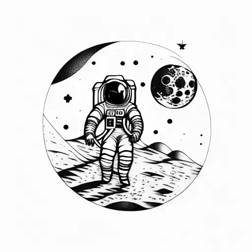 Astronaut On The Moon