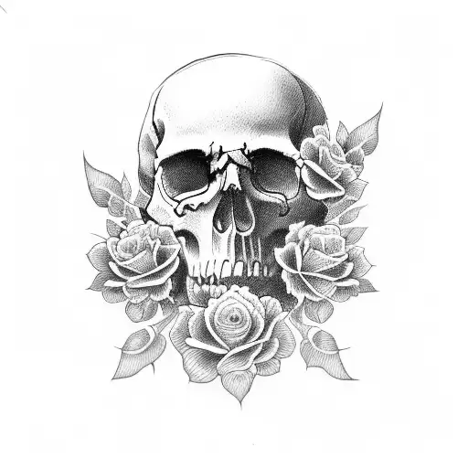 Skull And Roses
