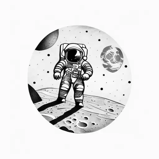 Astronaut On The Moon
