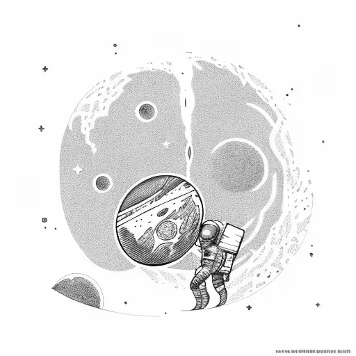 Astronaut Holding The Moon