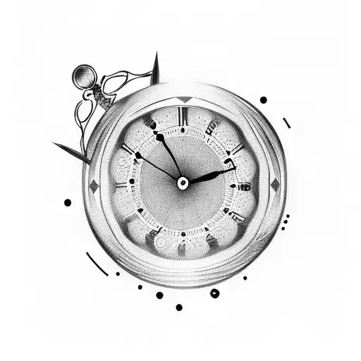 Hourglass With Clock