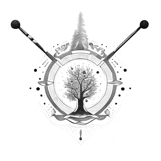 Family Significant Family Tree With Goalie Hockey Stick