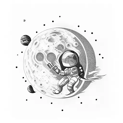Astronaut On The Moon