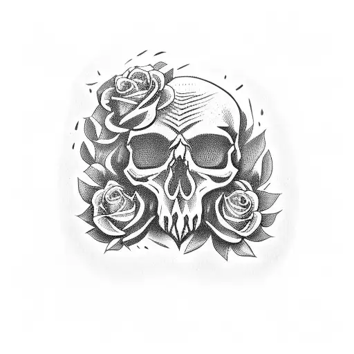 Skull And Roses