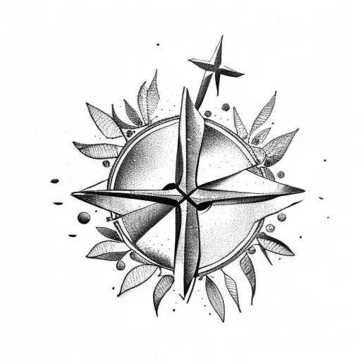 Olive Tree And Compass
