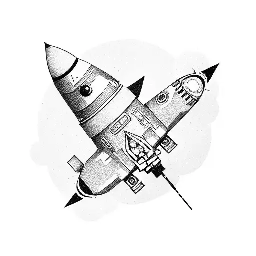 A Gaming Controller Transforming Into A Rocket Ship