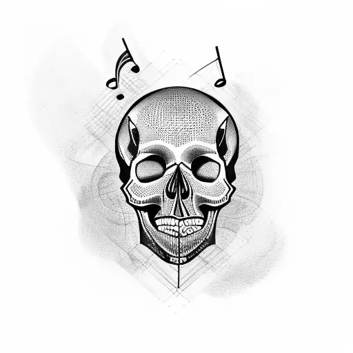 Skull With Music