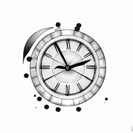 Hourglass With Clock