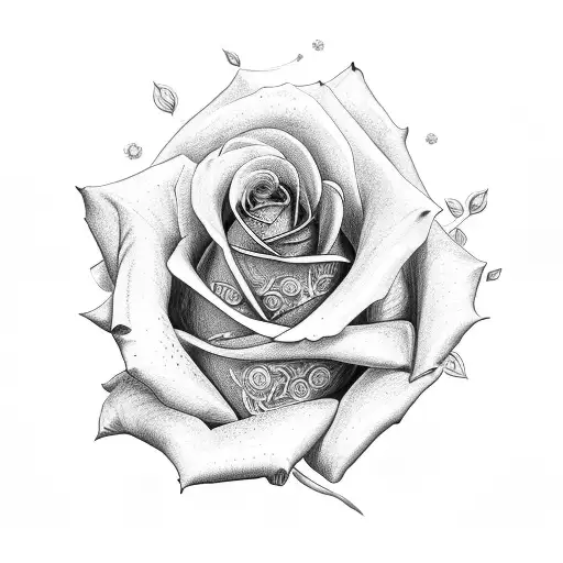 Rose With A Anker As Its Stem