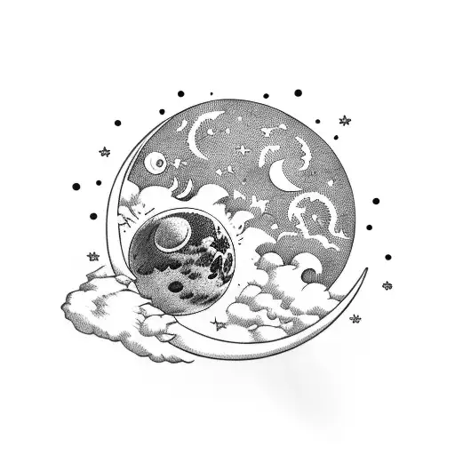 Moon With Hand Over It