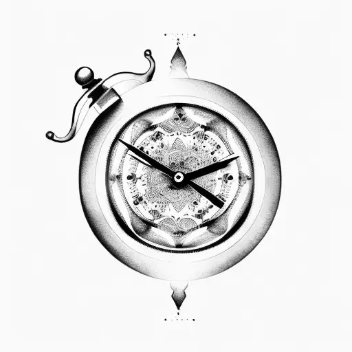 Hourglass With Clock