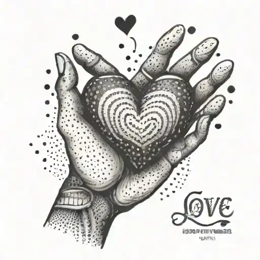 Love Heart On The Hand