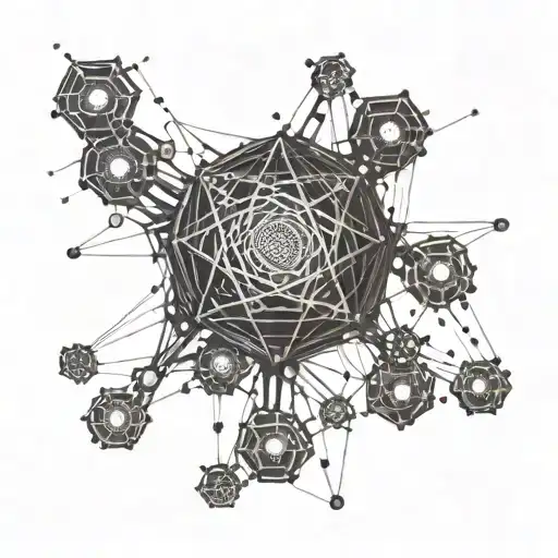 An Abstract Representation Of A Computer Virus Spreading Through A Network