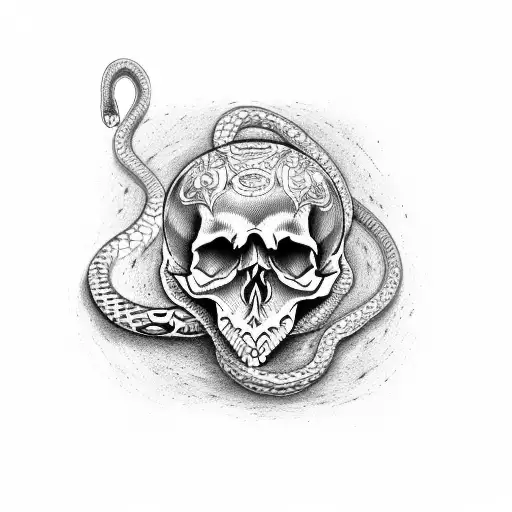 Skull And Snake