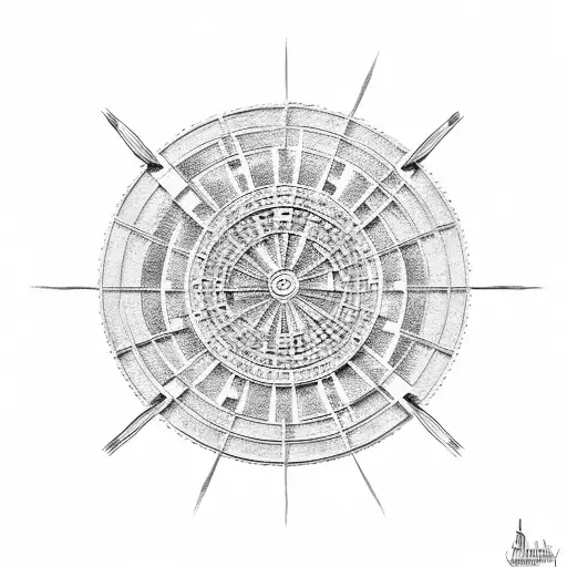 Dart Board Exploding From Center