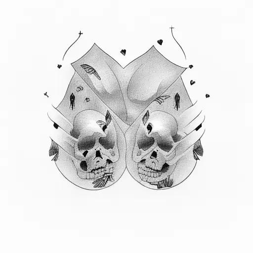 2 Dead People In Love On A Feild Holding Eachother