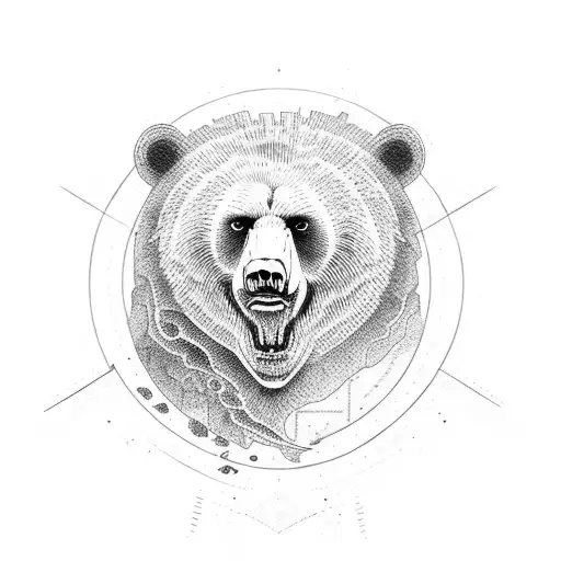 Standing Fierce Fire Bear