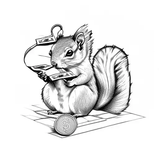 Squirrel With Money
