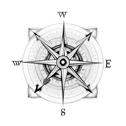 Incorporate A Compass And Square Symbol With Intricate Dotwork
