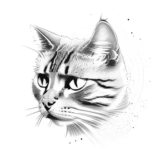 A Gaming Controller With A Cat Silhouette Incorporated Into The Design