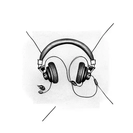 Flying Bird With Headphones On