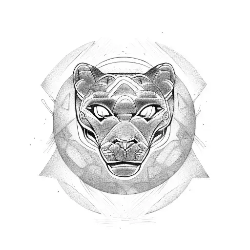 A Panther Emerging From A Black Hole