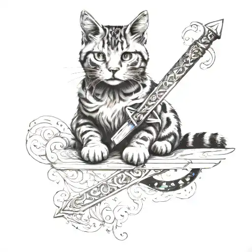 Cat With Sword