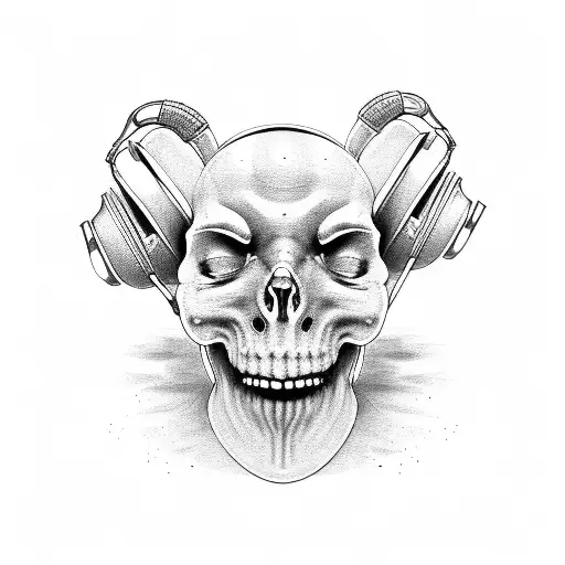 Hear See Speak No Evil Sculls Head Phone Microphone Cover Mouth