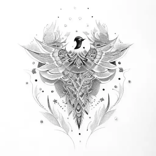 A Stylish Dress Adorned With Intricate Bird Patterns