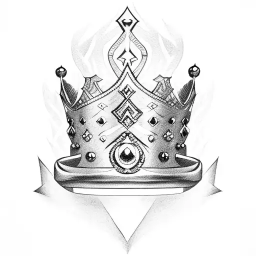 King Chess Piece With A Crown