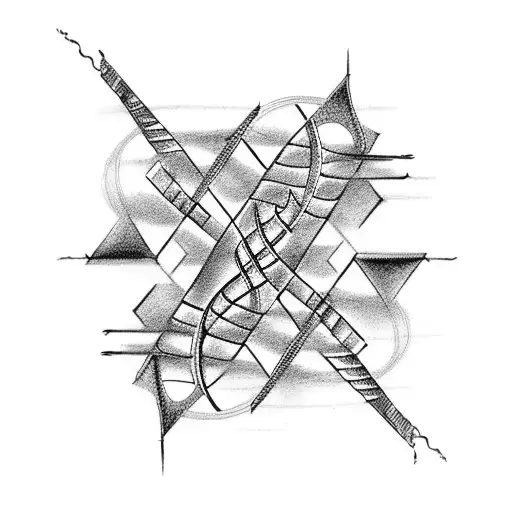 A Dna Double Helix Composed Of Abstract Musical Notes