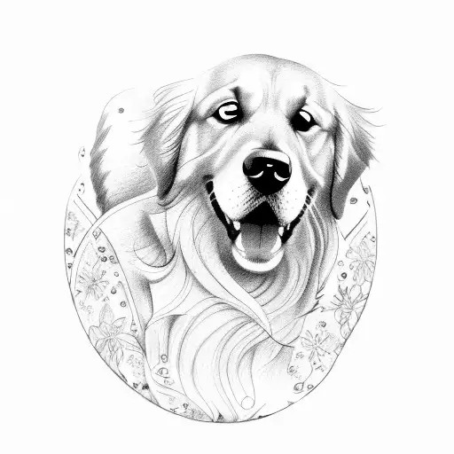 Golden Retriever Dog Smiles