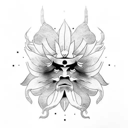 Samurai With Blood Lily