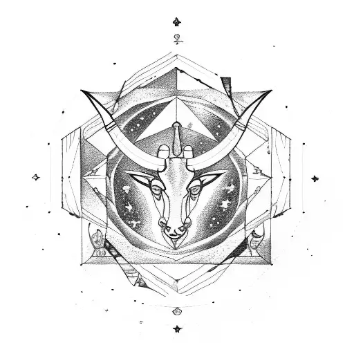 Capricorn Zodiac Sign With Astral Sagittarius Constellation