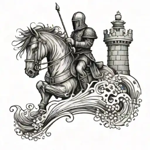 A Chess Knight Riding A Wave Of Commitment