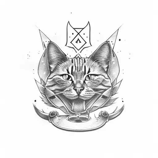 Ace Of Spade With Cat Paw Inside