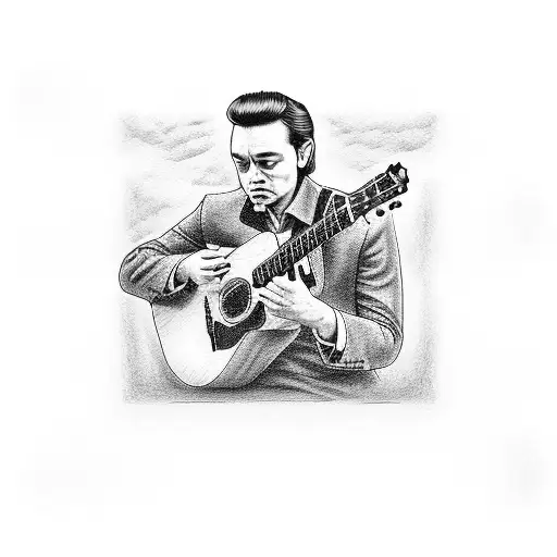 Jonny Cash With Guitar